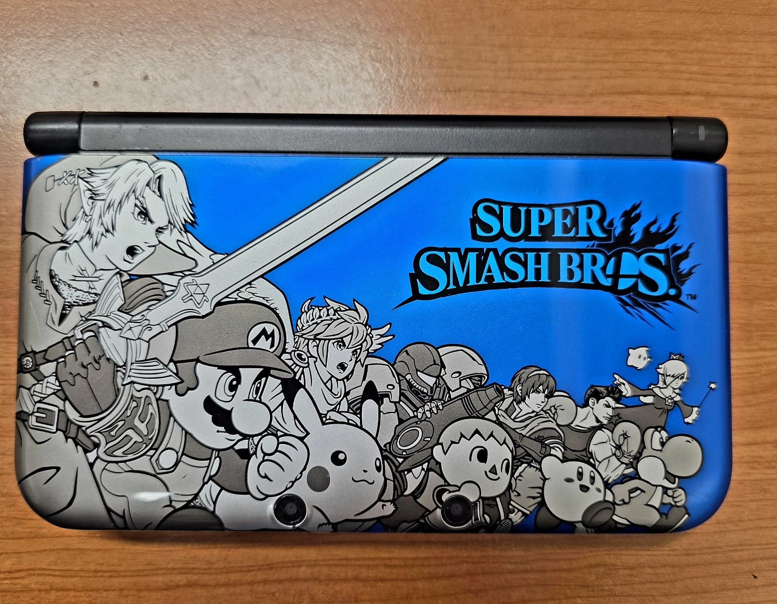 Nintendo 3DS XL Super Smash Bros Blue Edition W/Charger, OFC Pokemon Carry Case