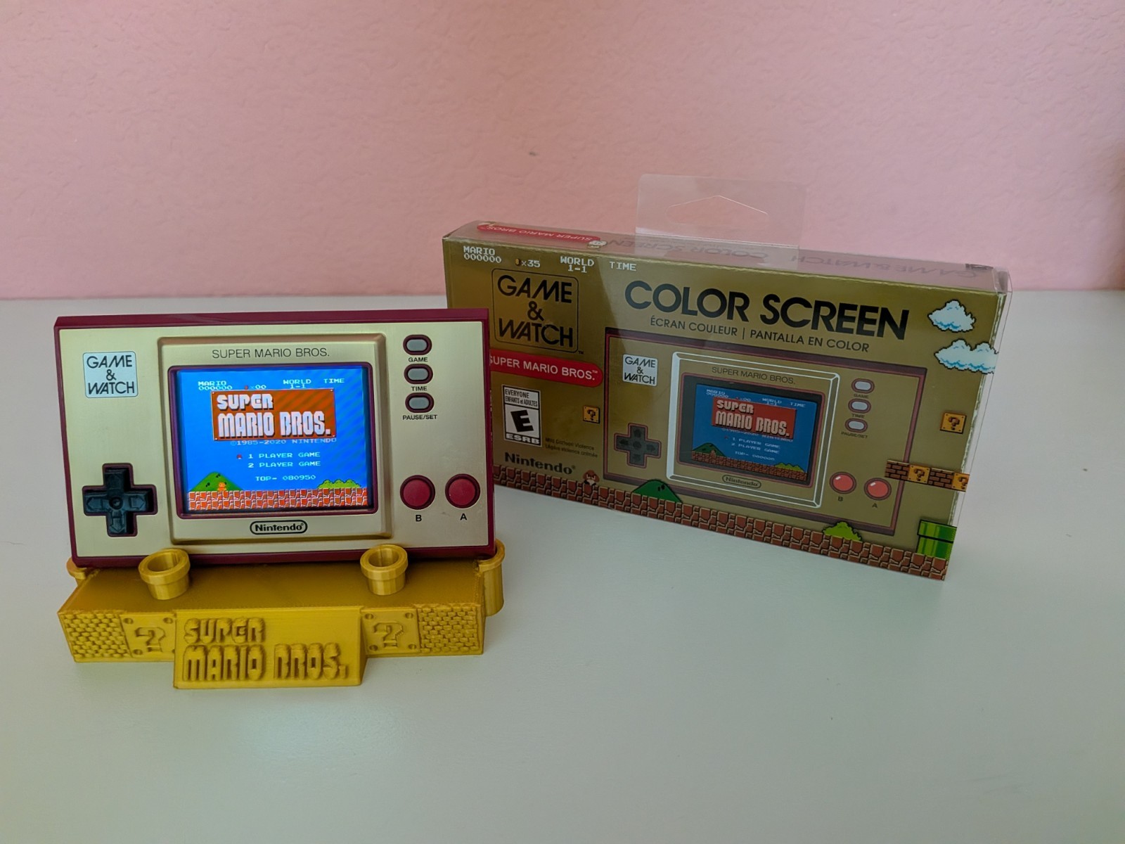 Nintendo Game & Watch Super Mario Bros 1 and 2- Includes Display Stand