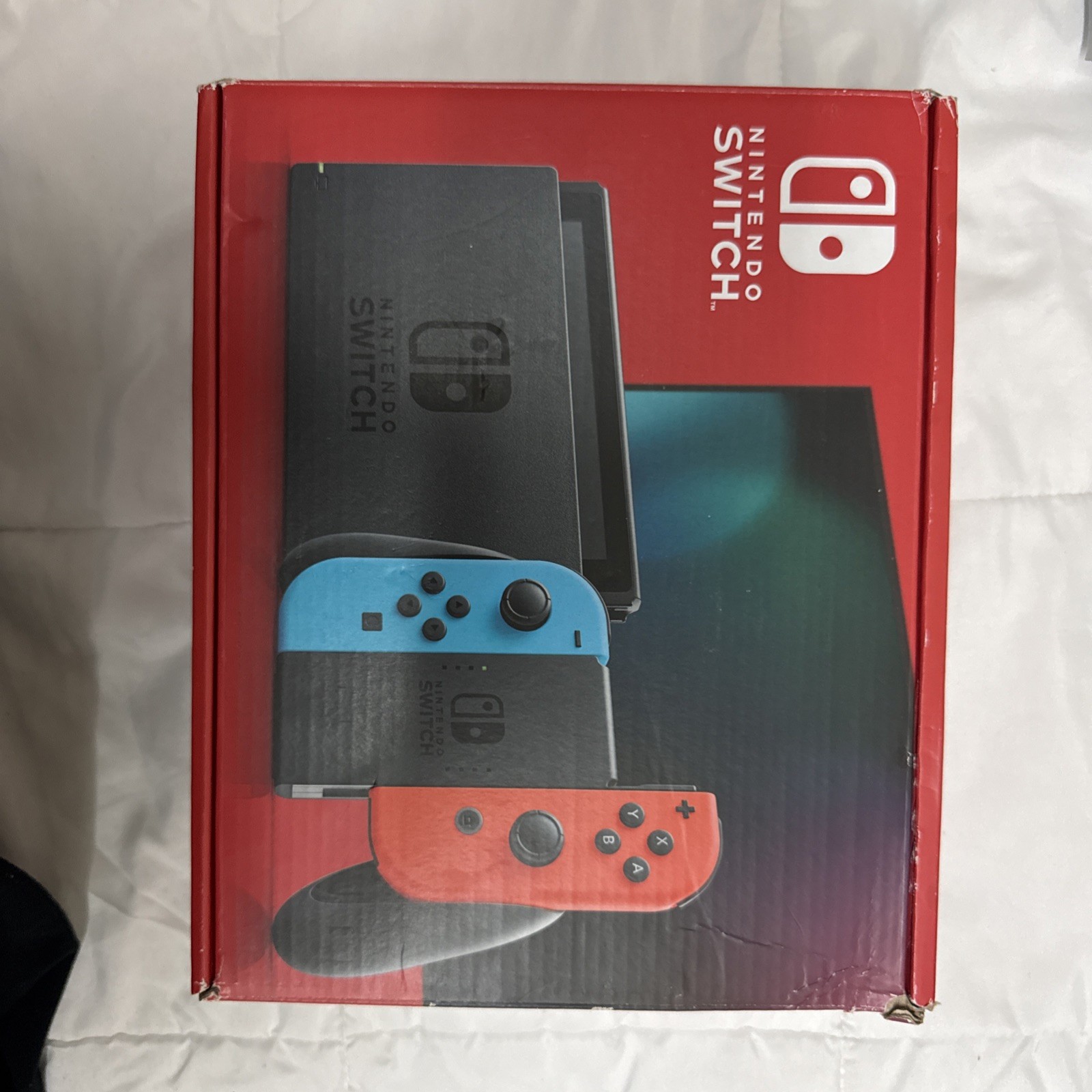Nintendo Switch with Neon Blue and Neon Red Joy-Con (HAC-001-01)