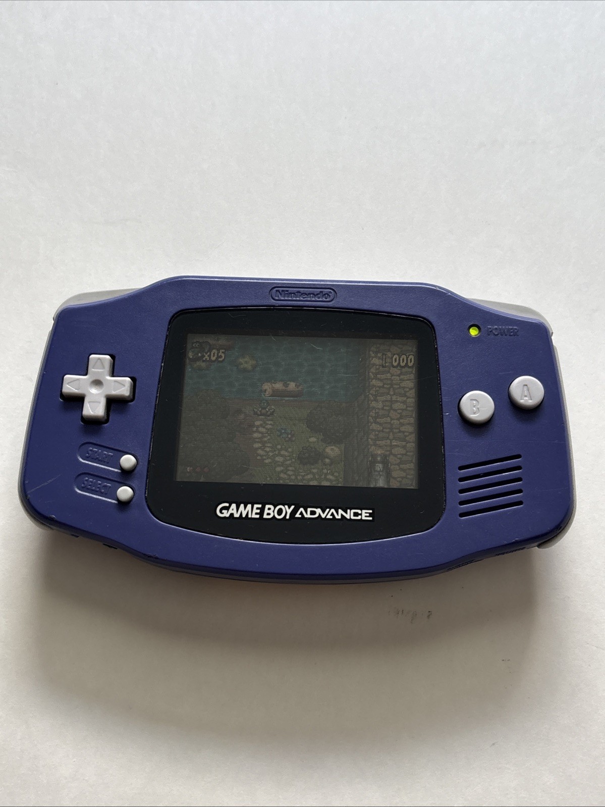 Nintendo Game Boy Advance GBA Console AGB-001 – Indigo Purple w/ Games