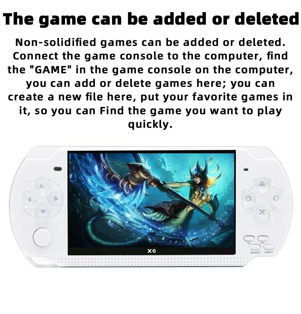 Handheld Game Console 4.3 inch 8GB Built in 2000 Games for Multiple Simulator…