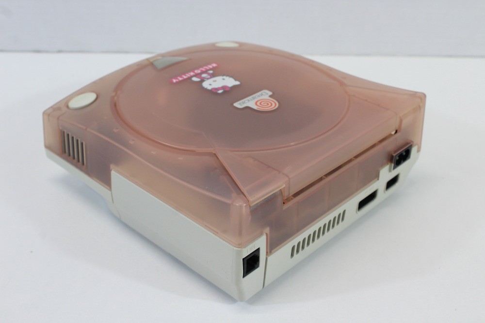 SEGA Dreamcast Hello Kitty Pink Console Controller AC AV HKT-3000 TESTED WORKING