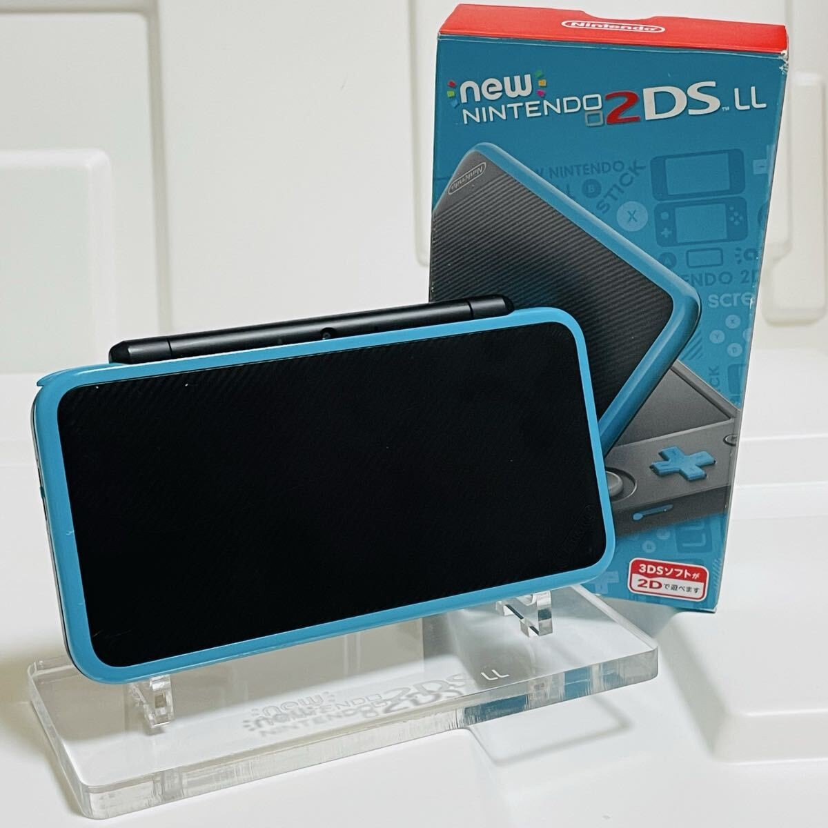Nintendo Black x Turquoise New Nintendo 2DS LL Console Mint JAPAN