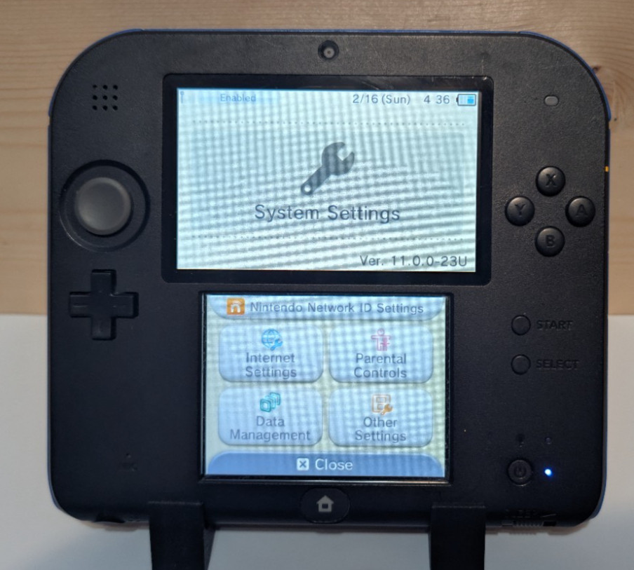 Nintendo 2DS Blue/Black US Version W/SD & Cable *Tested*