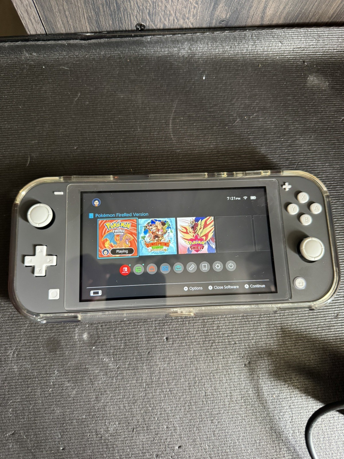 Nintendo Switch Lite Gray Handheld Console 64GB 720p Wi-Fi USB-C Charger