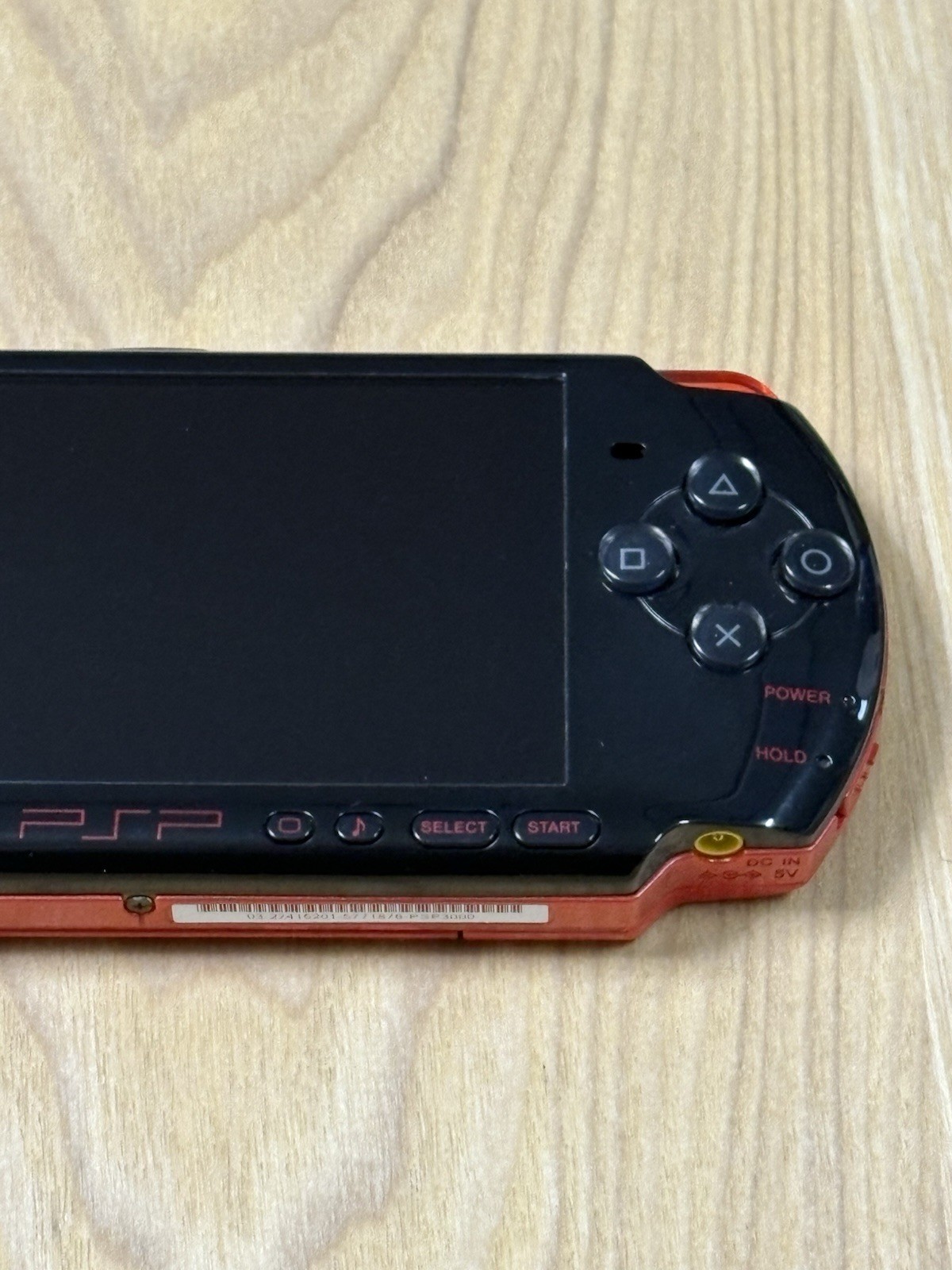 Sony PSP 3000 Black Red Console Only Japanese Version Tested Working