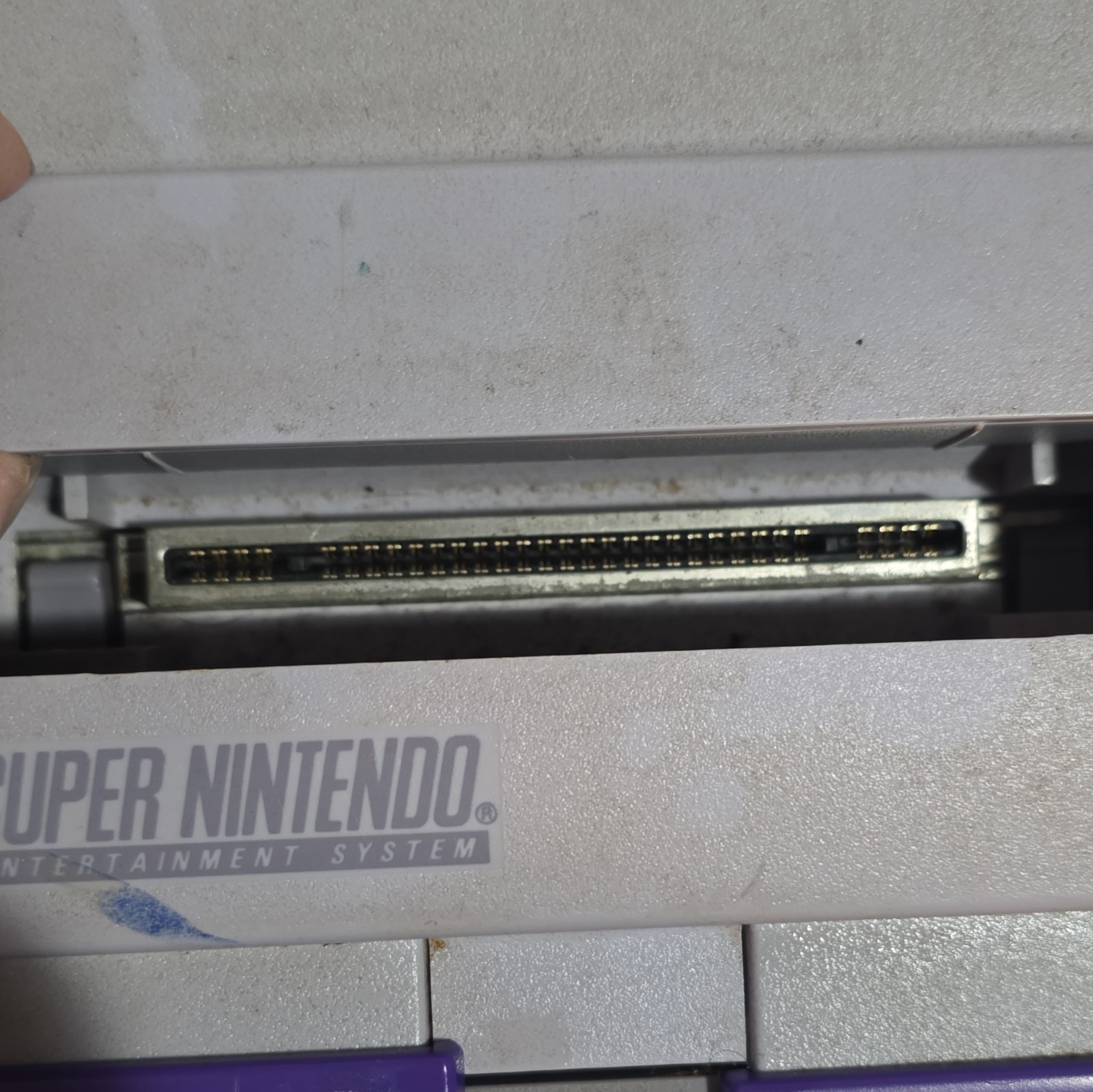 Nintendo SNES Console Only SNS-001 Gray/Purple