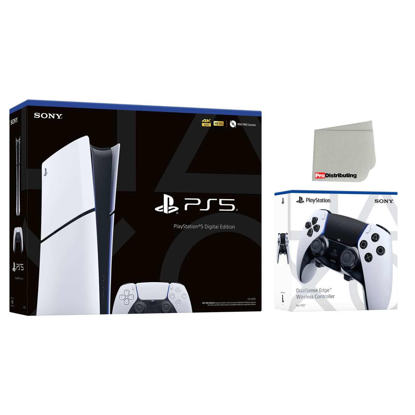 Sony PlayStation 5 Slim Digital Console with Extra Edge Controller