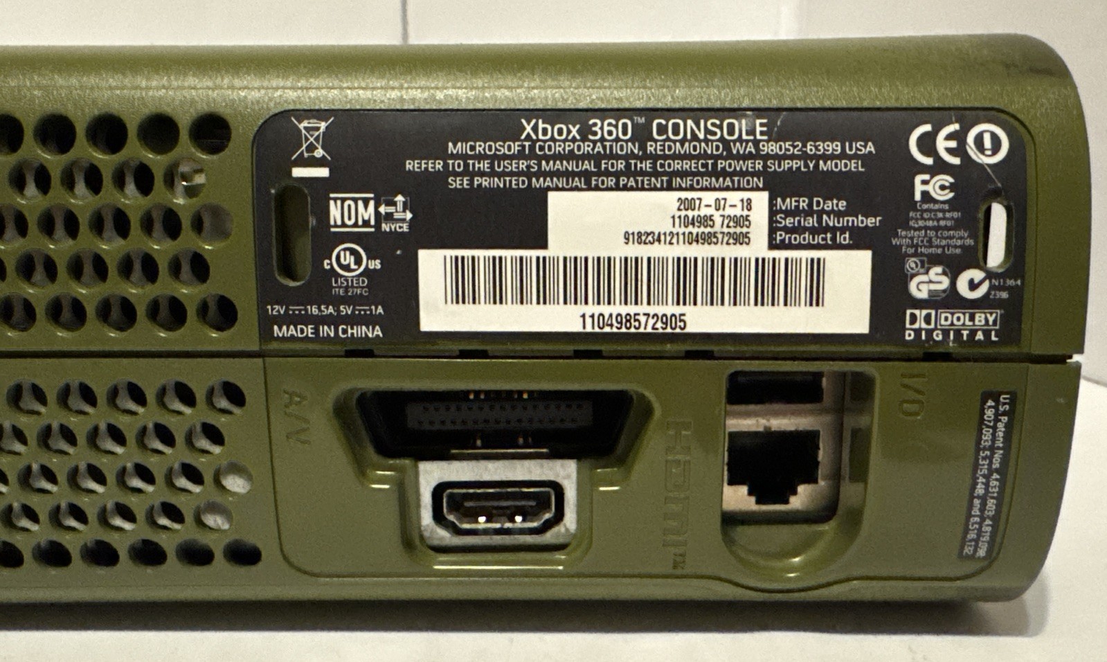 Halo 3 Xbox 360 Console w 20GB HDD NXE 7363 Serviced 👀 Clean w OEM Controller