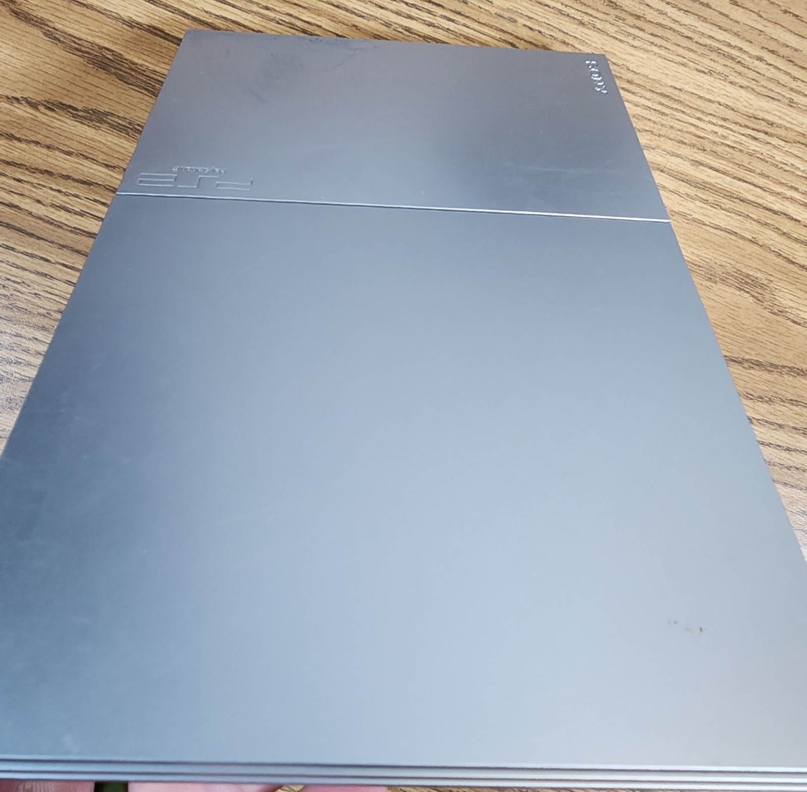 PS2 Slim CONSOLE W/power cord Silver Model No.SCPH-90001 Tested/Works