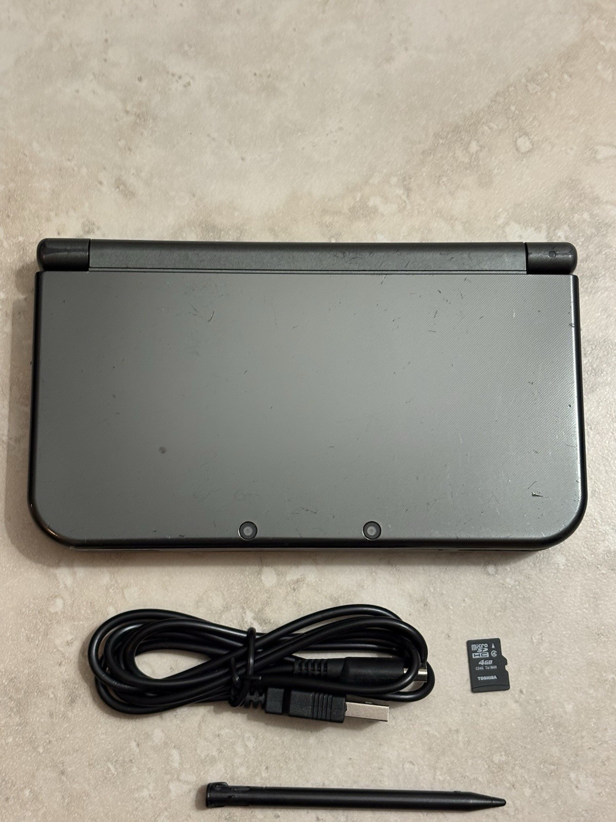 New Nintendo 3DS LL XL Metallic Black Region Free USA Seller Top IPS Very Good