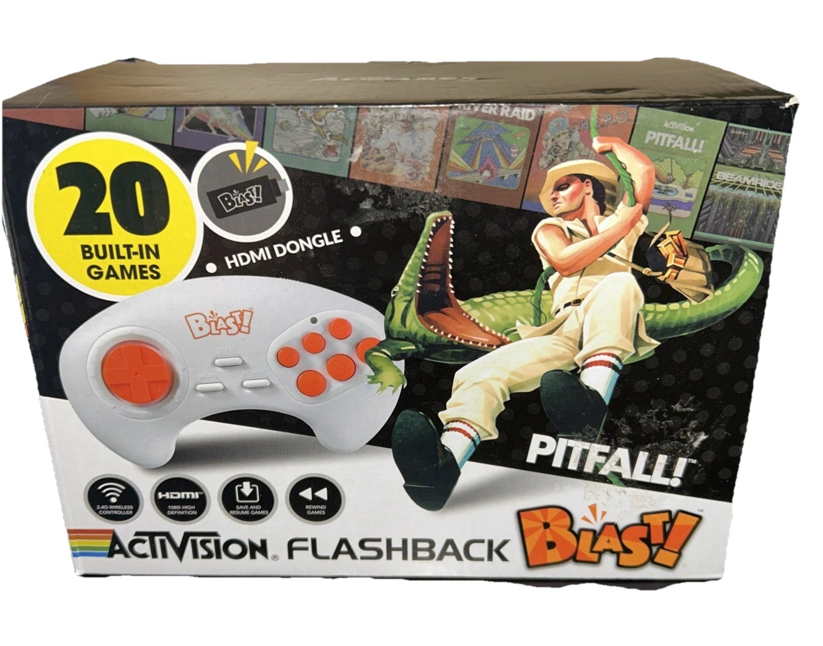 Activision Flashback Blast HDMI Plug & Play Console 20 Built-In Games NIB