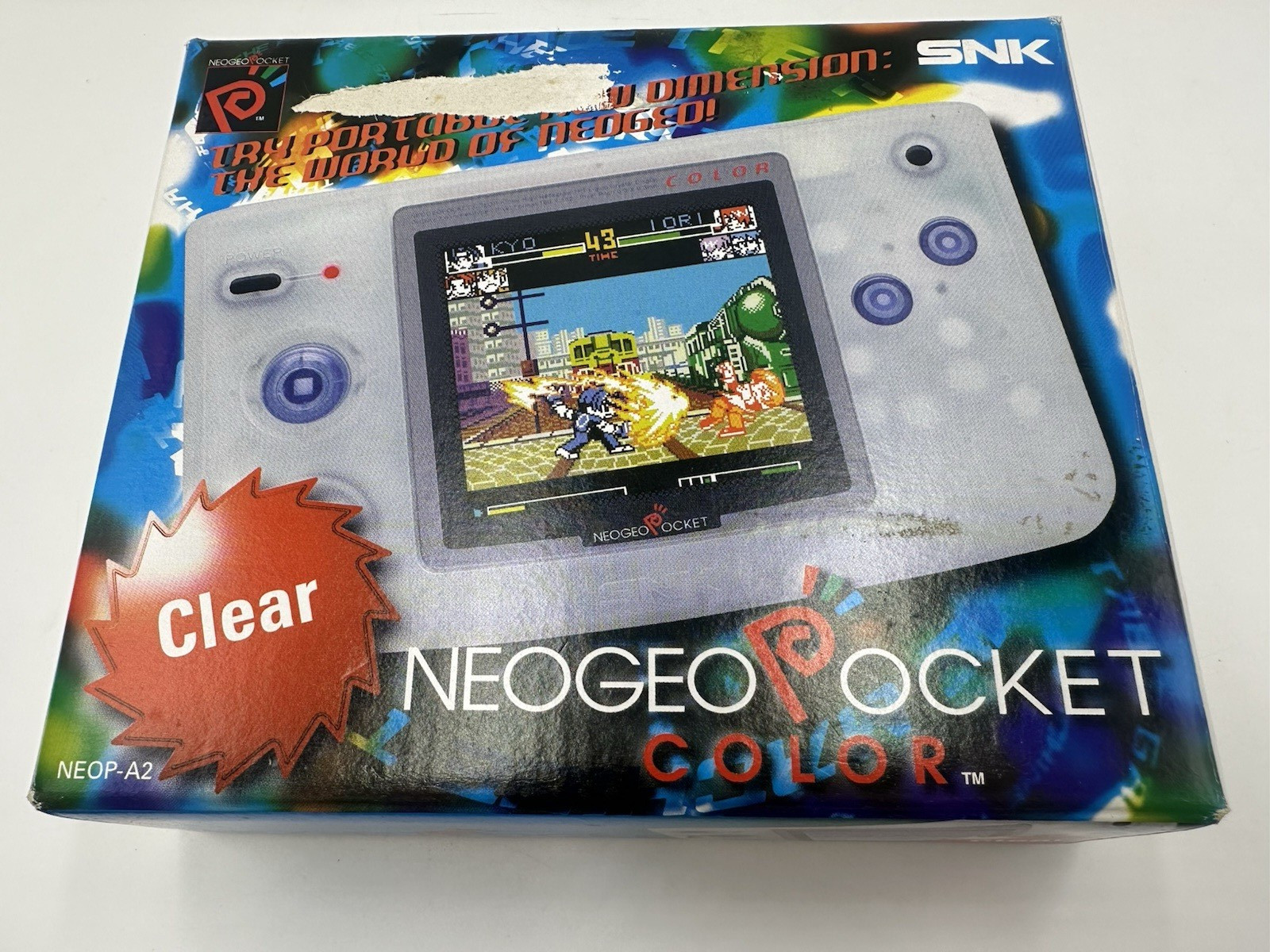 Neo Geo Pocket Color SNK Console Crystal White with box