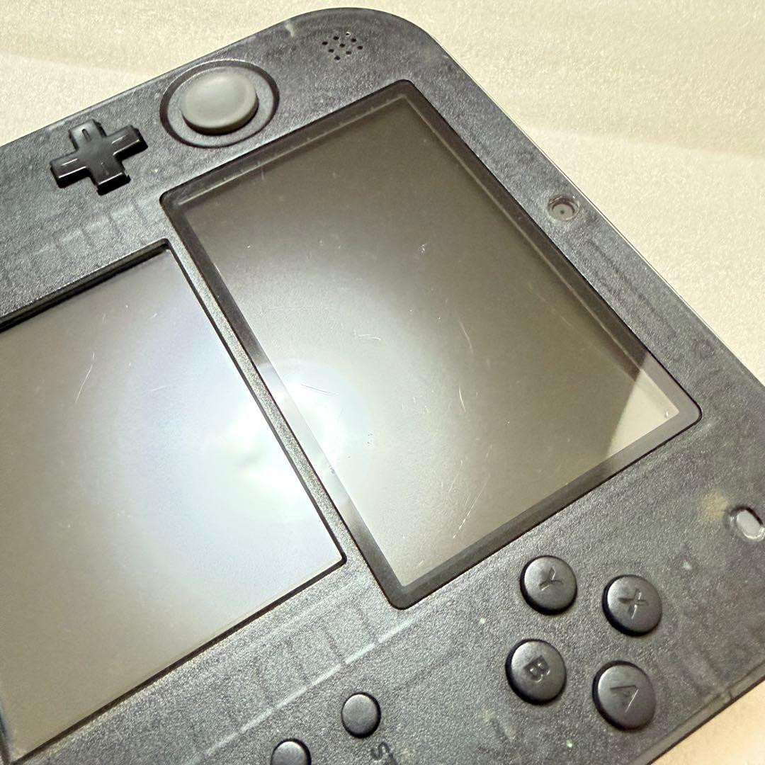 Nintendo 2DS Clear Black Handheld Console Box Charger 4GB Japan Version