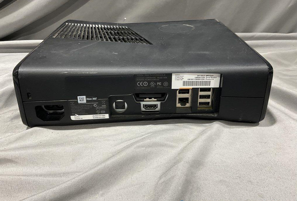 Microsoft Xbox 360 S Slim 250GB 1439 Matte Black Console Only TESTED & WORKS
