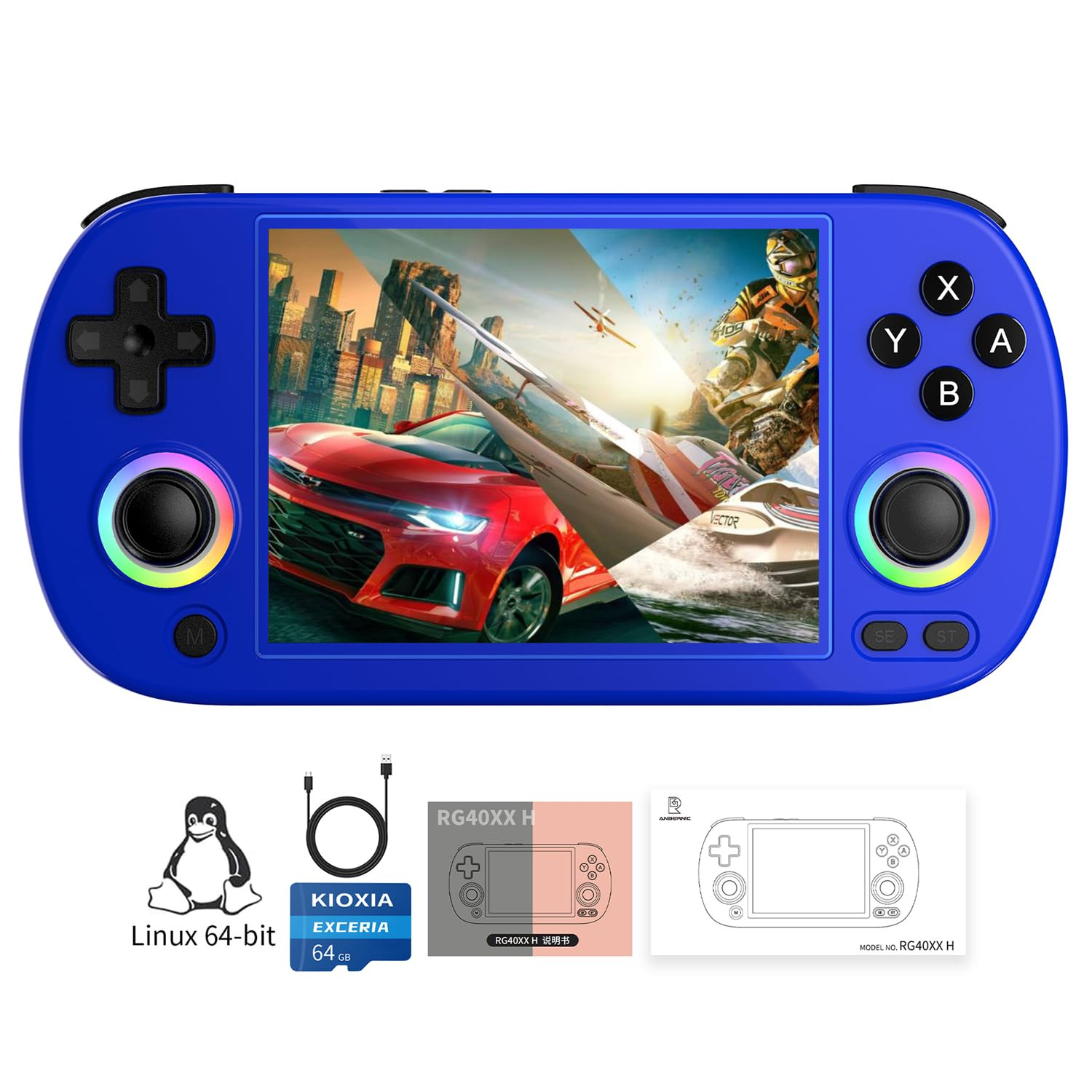 Anbernic RG40XX H Retro Handheld Game Consoles RG40XXH Retro Gaming Console 64 T