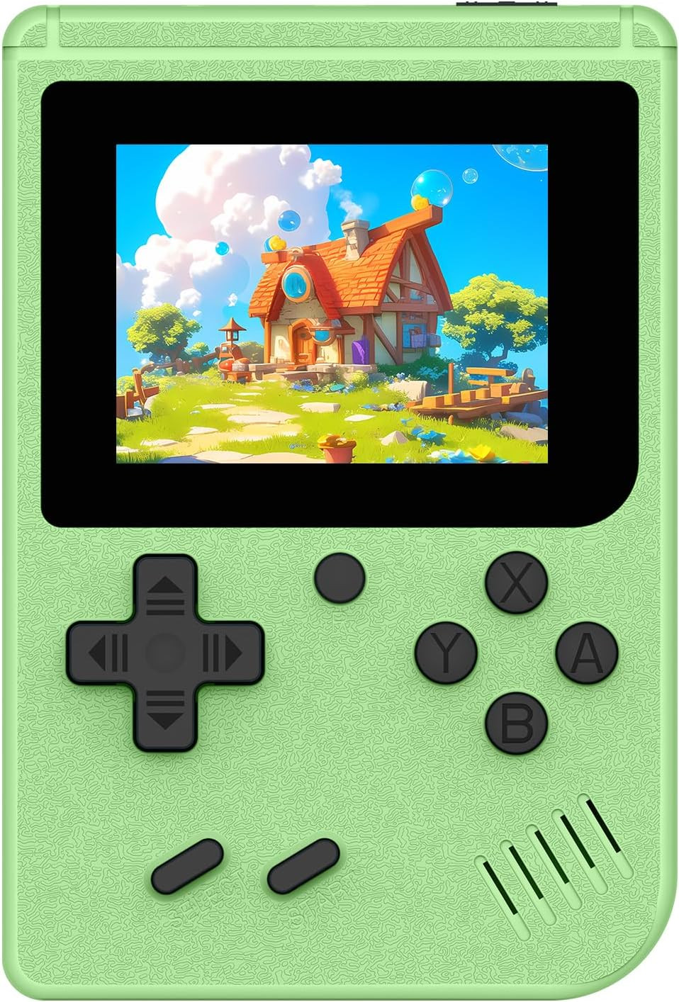 Consola de Juegos Retro Portatil Emulador 400 Juegos Pantalla 3.0 Verde Viaje