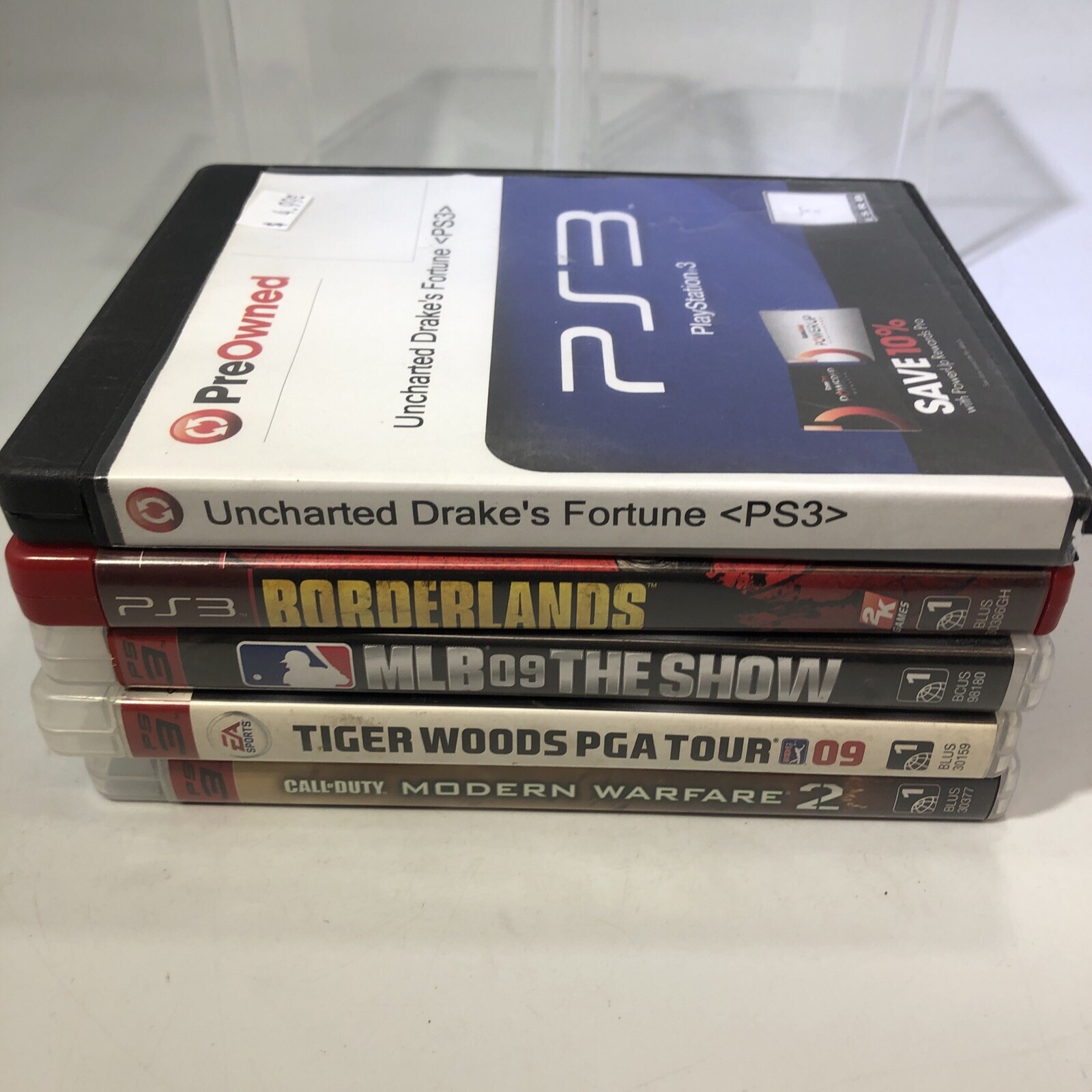 Sony Playstation 3 Slim 150 GB Console w/Controller, Cables, & 5 Games PS3 #ML15