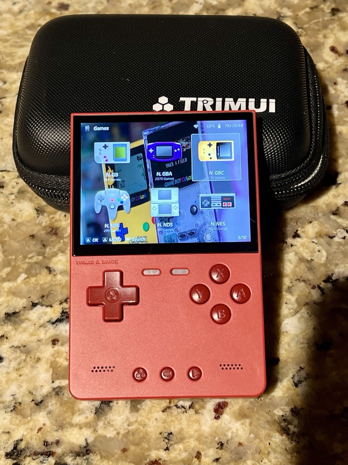 TRIMUI BRICK Handheld Retro Game Console R RED 64GB WiFi 3.2” IPS