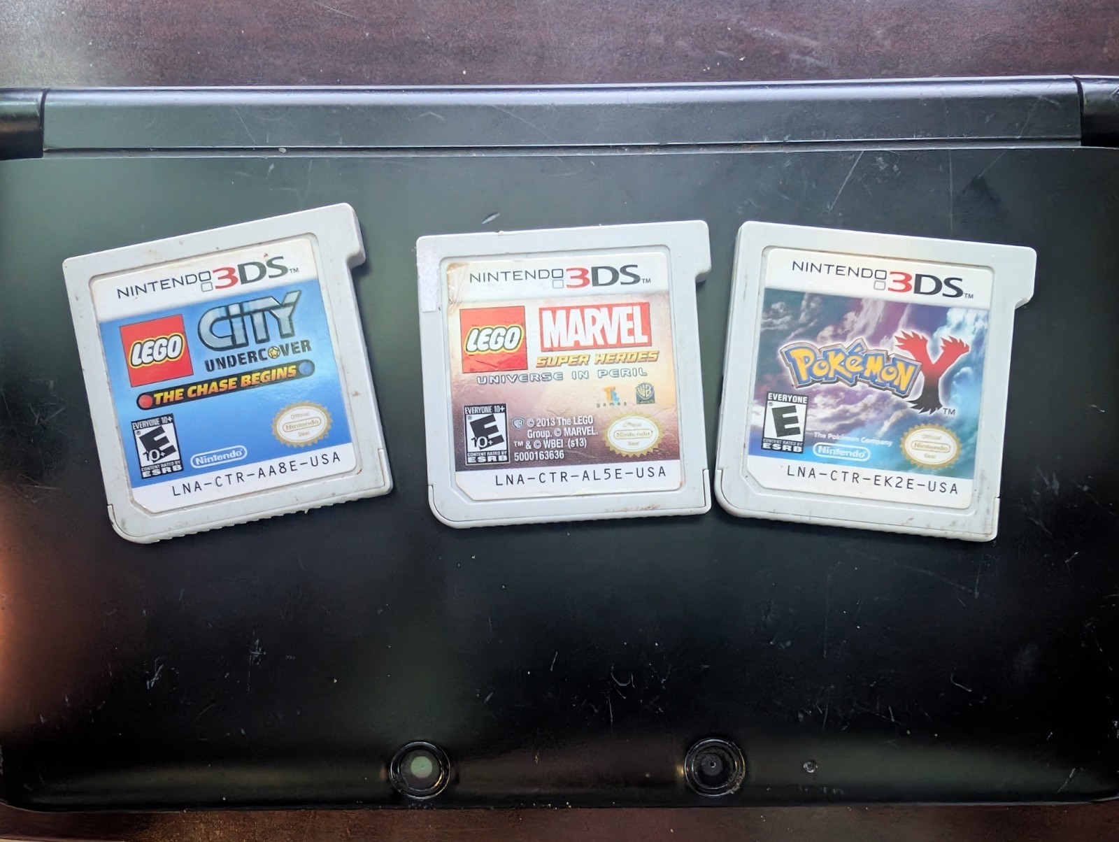 Nintendo 3DS XL Black With Pokemon Y And Lego Games