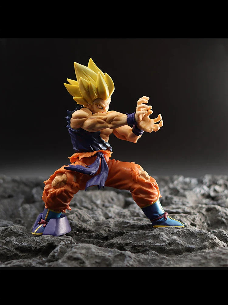 Dragon Ball Z Son Goku Anime Figure Battle Damage Shockwave Manga Statue Pvc Act