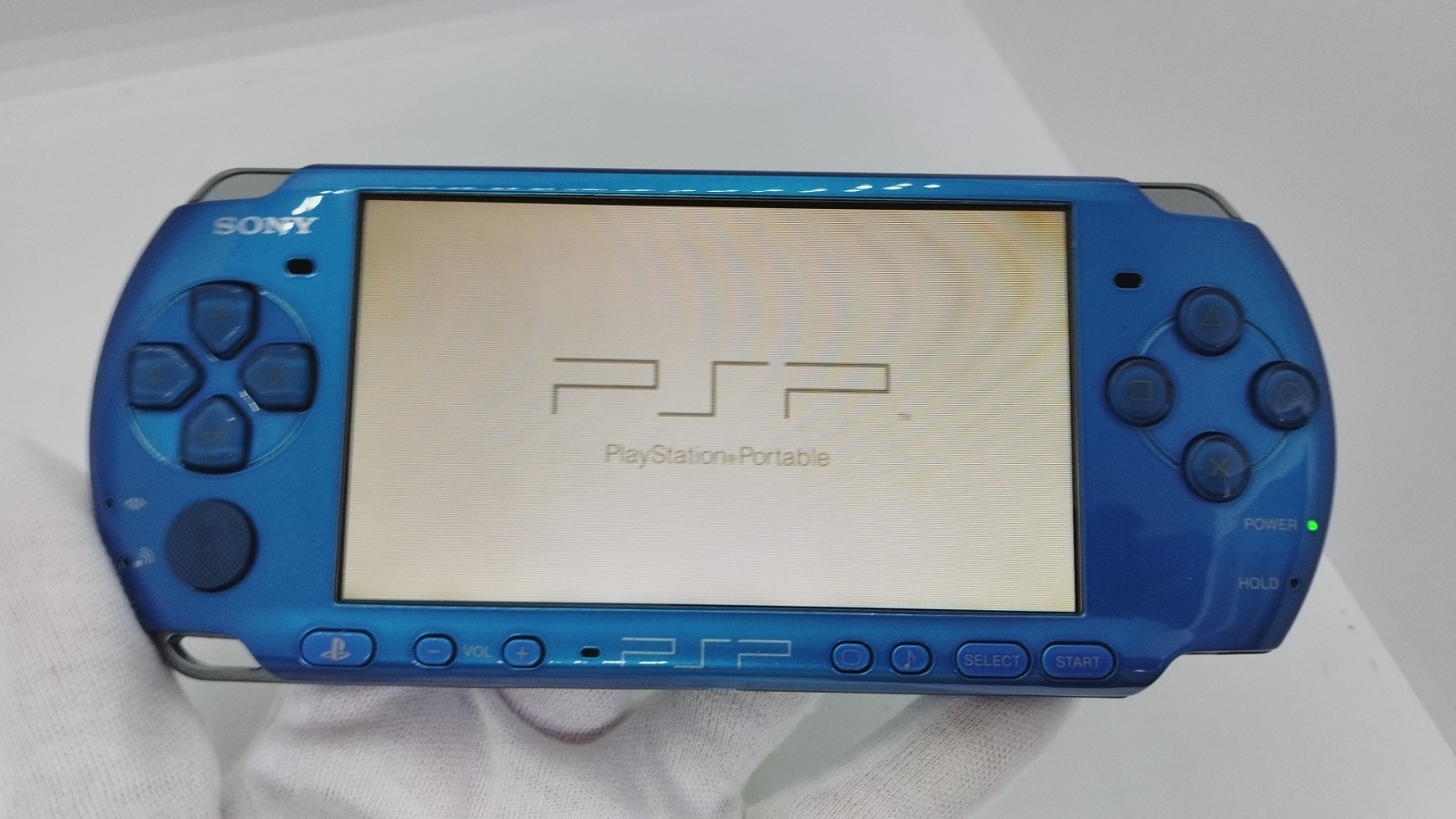 PSP-3000 SONY PSP Playstation Portable Console Marine Blue RARE COLOR W/Charger