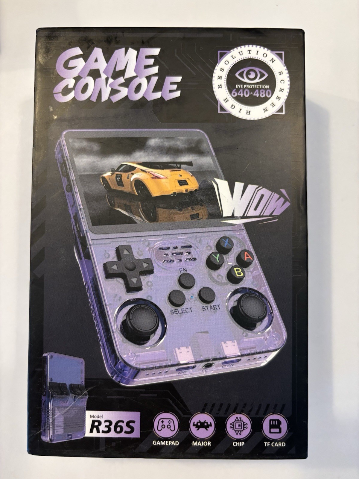 R36S Retro Handheld Video Game Console 128GB Black