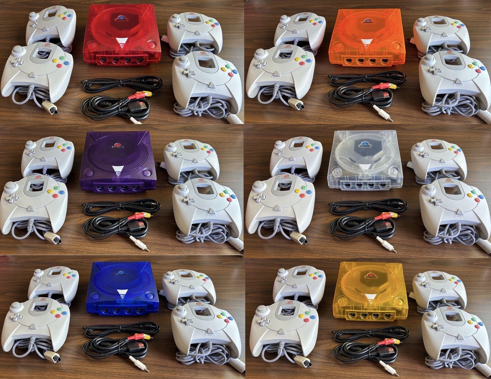 Sega Dreamcast Launch Edition Clear Consoles (NTSC)+1 original controllers