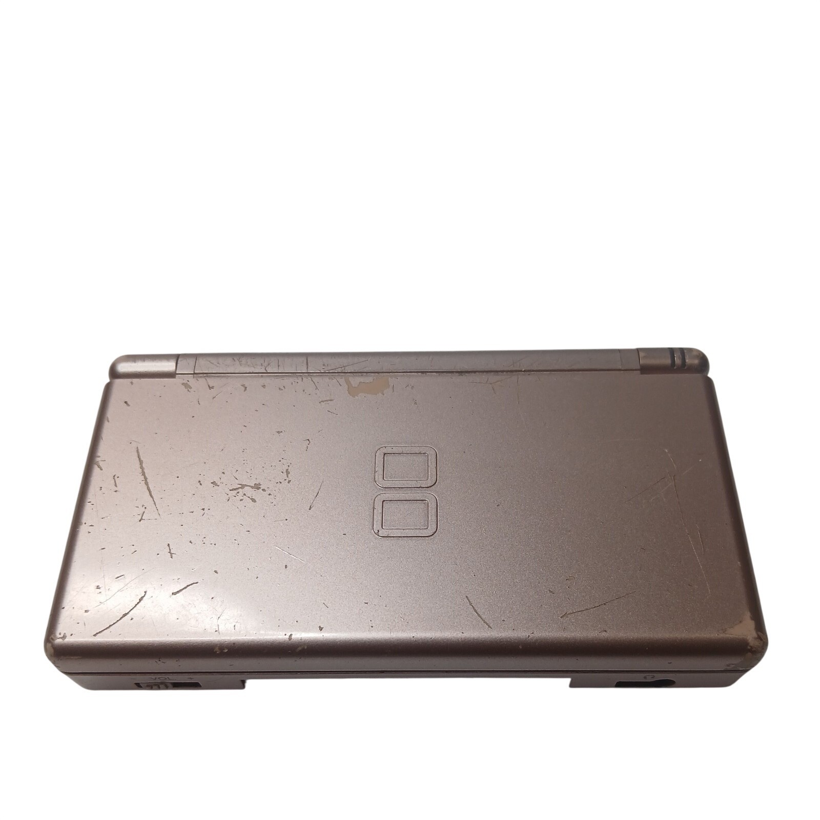 Nintendo DS Lite Gaming Console Kids OS Rose Gold Metallic Dual Screen GBA Slot