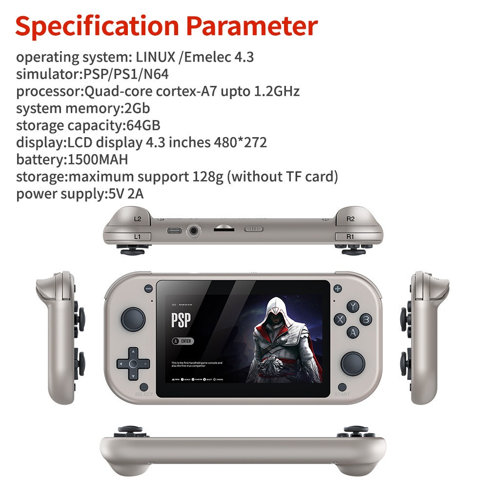2025 New Upgraded M17 Ultra Retro Handheld Game Console, 128GB Mini Video Game