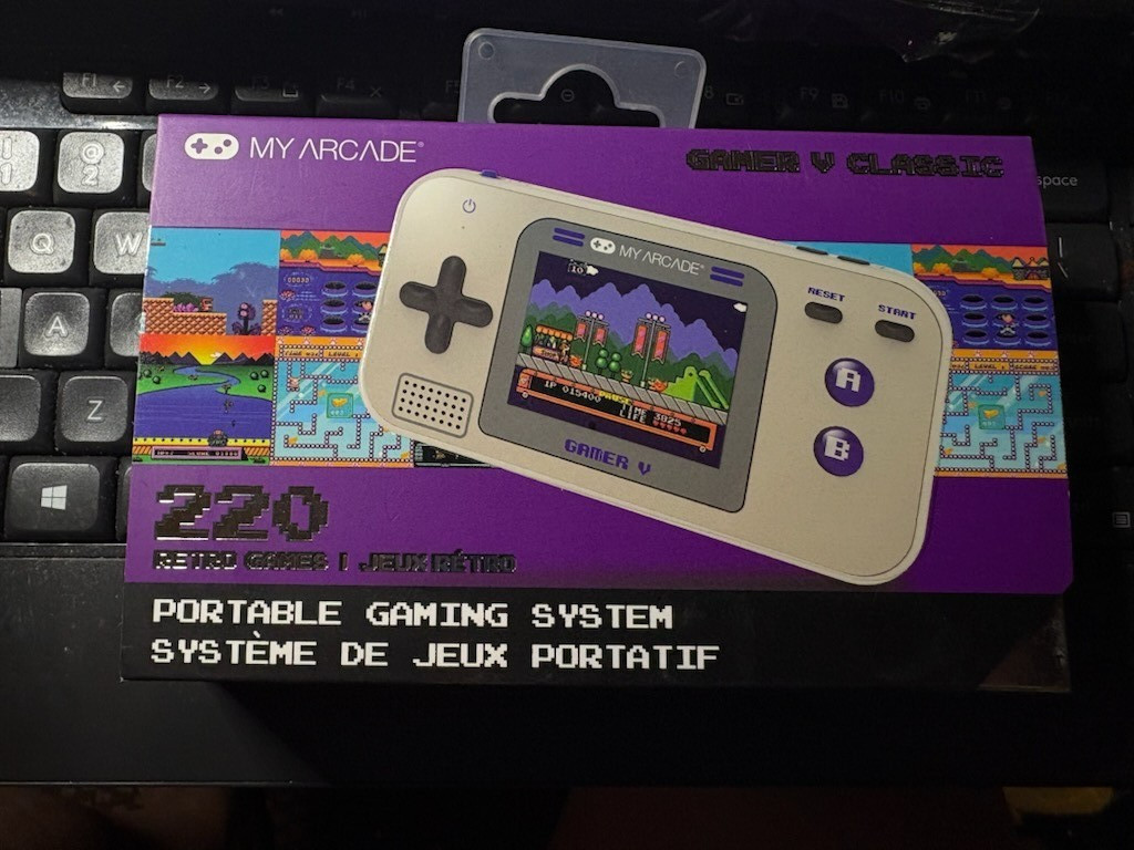 🎮 My Arcade GAMER V CLASSIC 220 Games 🩶Gray & 💜Purple BRAND 🆕 ✅ SEALED