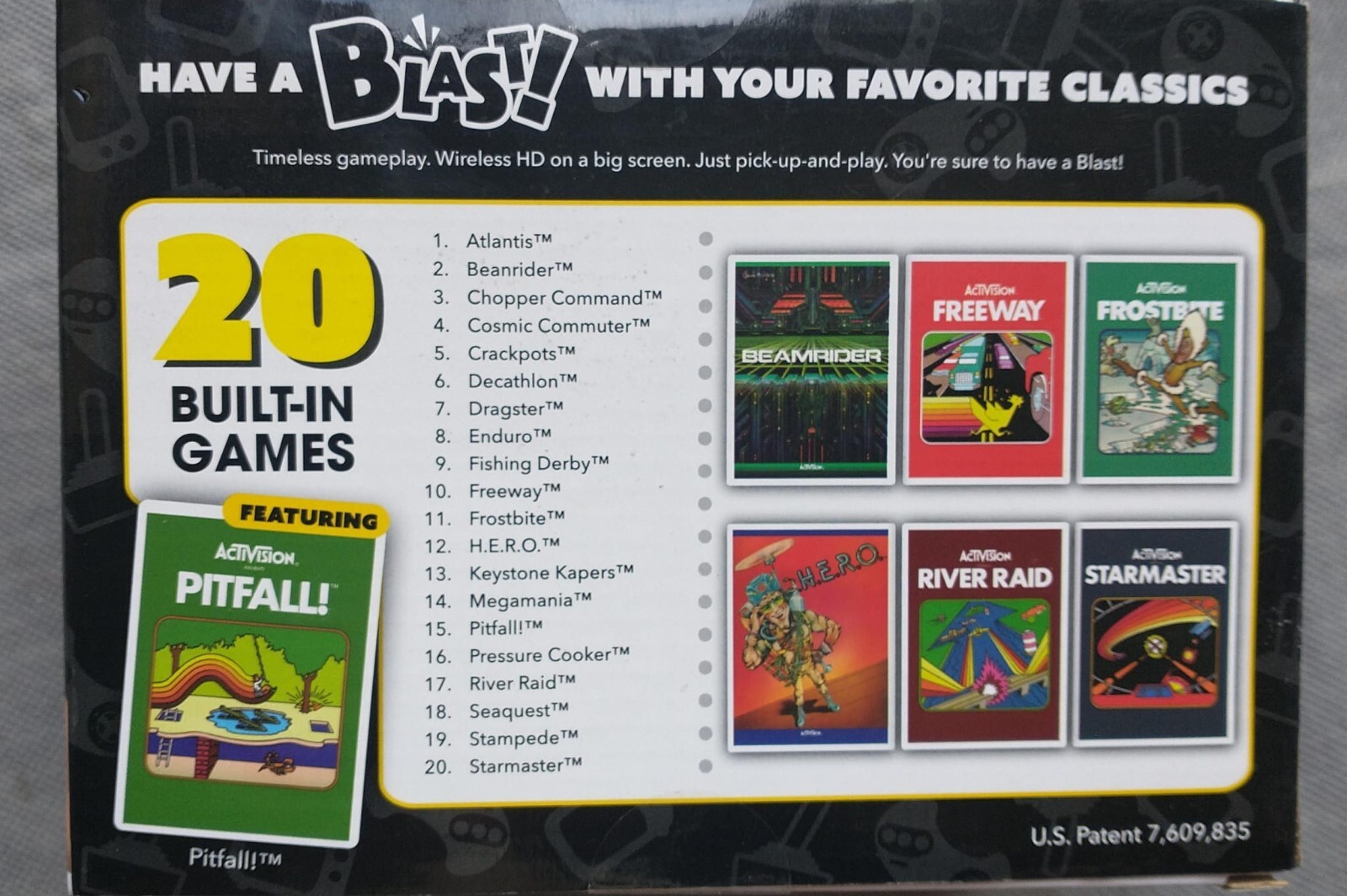 Activision Flashback Blast! Pitfall River Raid Atlantis HDMI 20 Retro Video Game