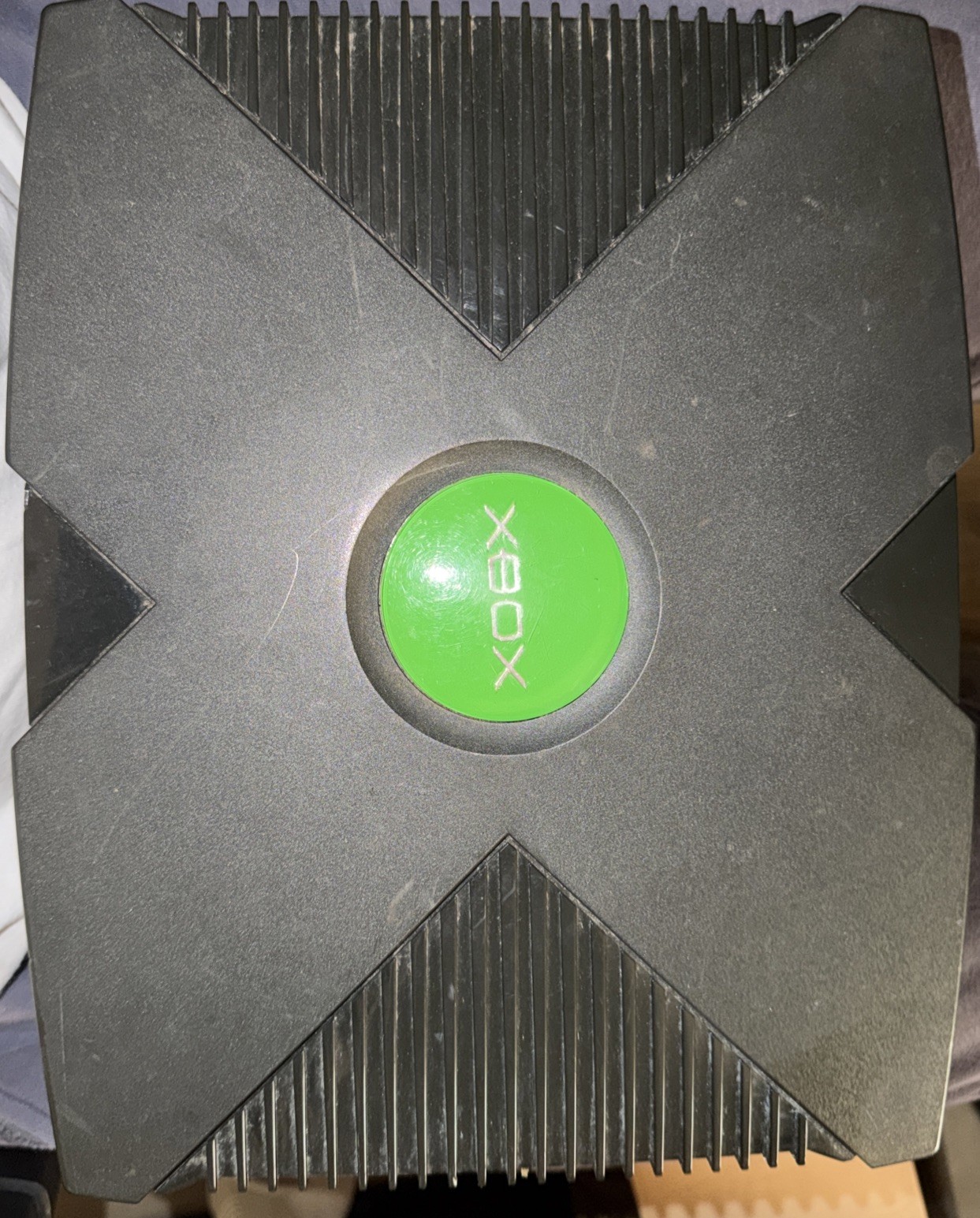 Microsoft Xbox – Black, 8GB Tested For Power, DISC DRIVE NOT TESTED