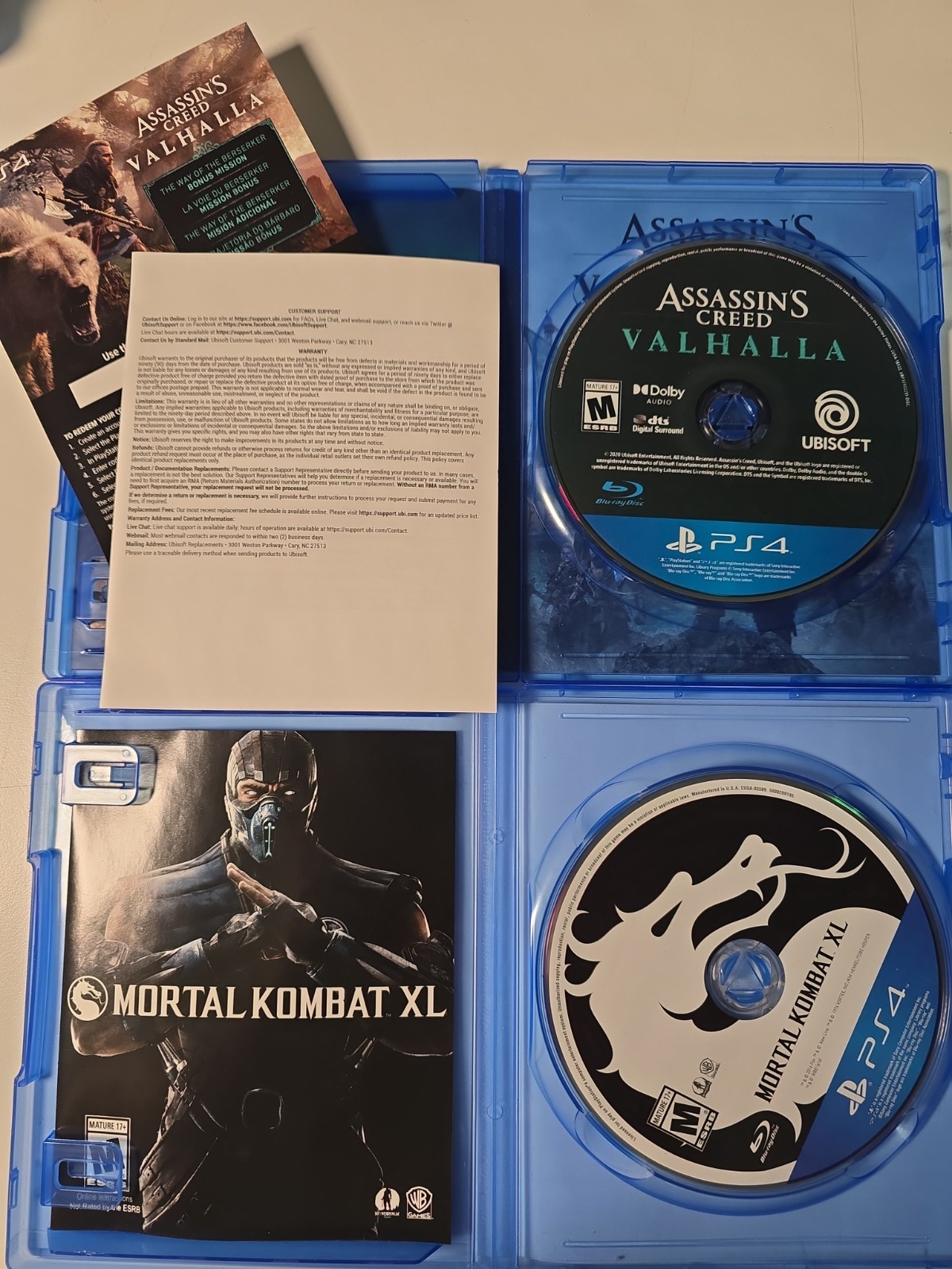 Sony PlayStation 4 Slim 1 TB Console, 1 controller, Cable, 10 Games CUH-2215B