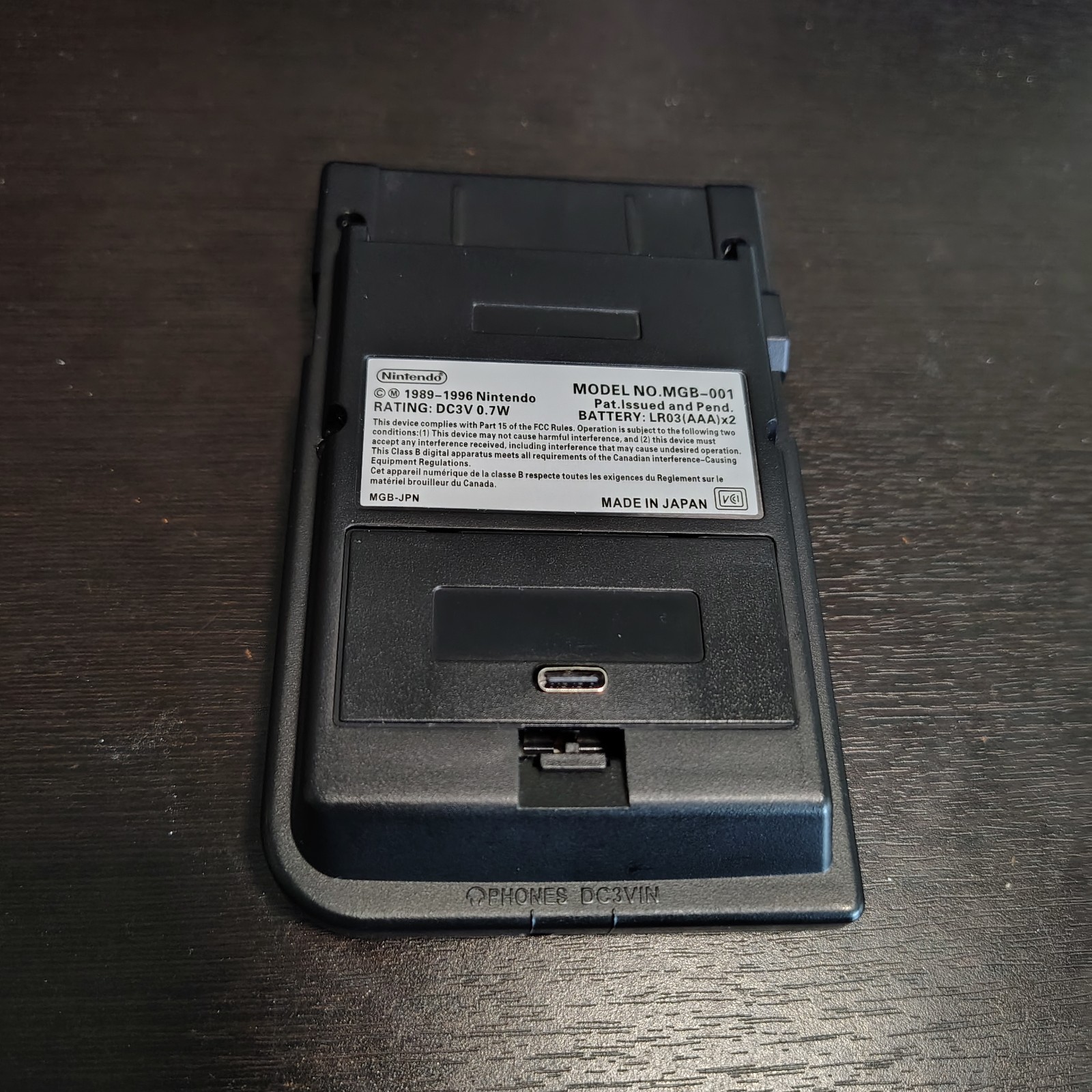 SUPER Upgraded Game Boy Pocket w/IPS Screen, USB-C Battery, Amp, Box & Grip