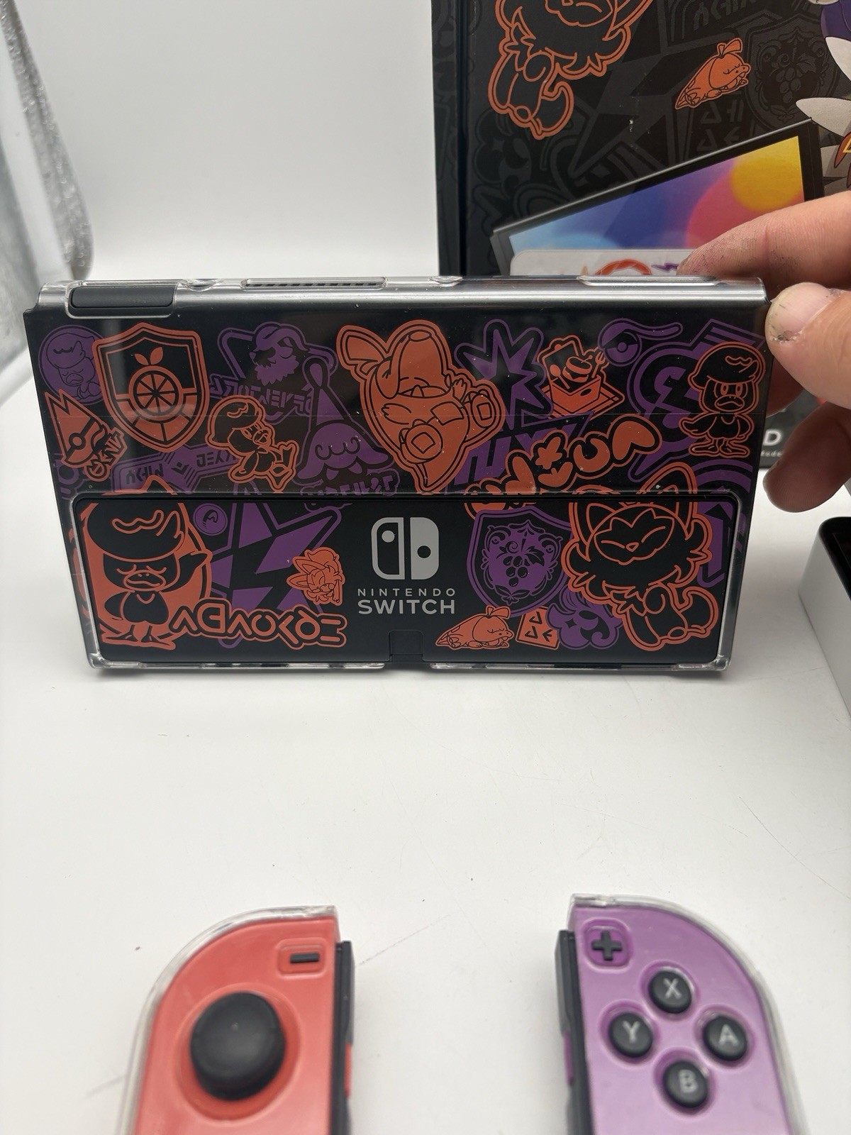Nintendo Switch OLED Pokemon Scarlet & Violet Edition Console Bundle Complete
