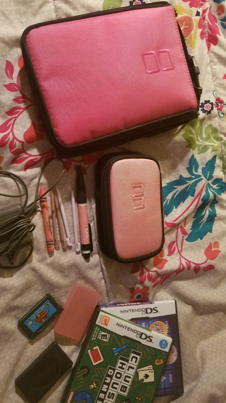 Nintendo DS Lite Launch Edition Metallic Rose Handheld System