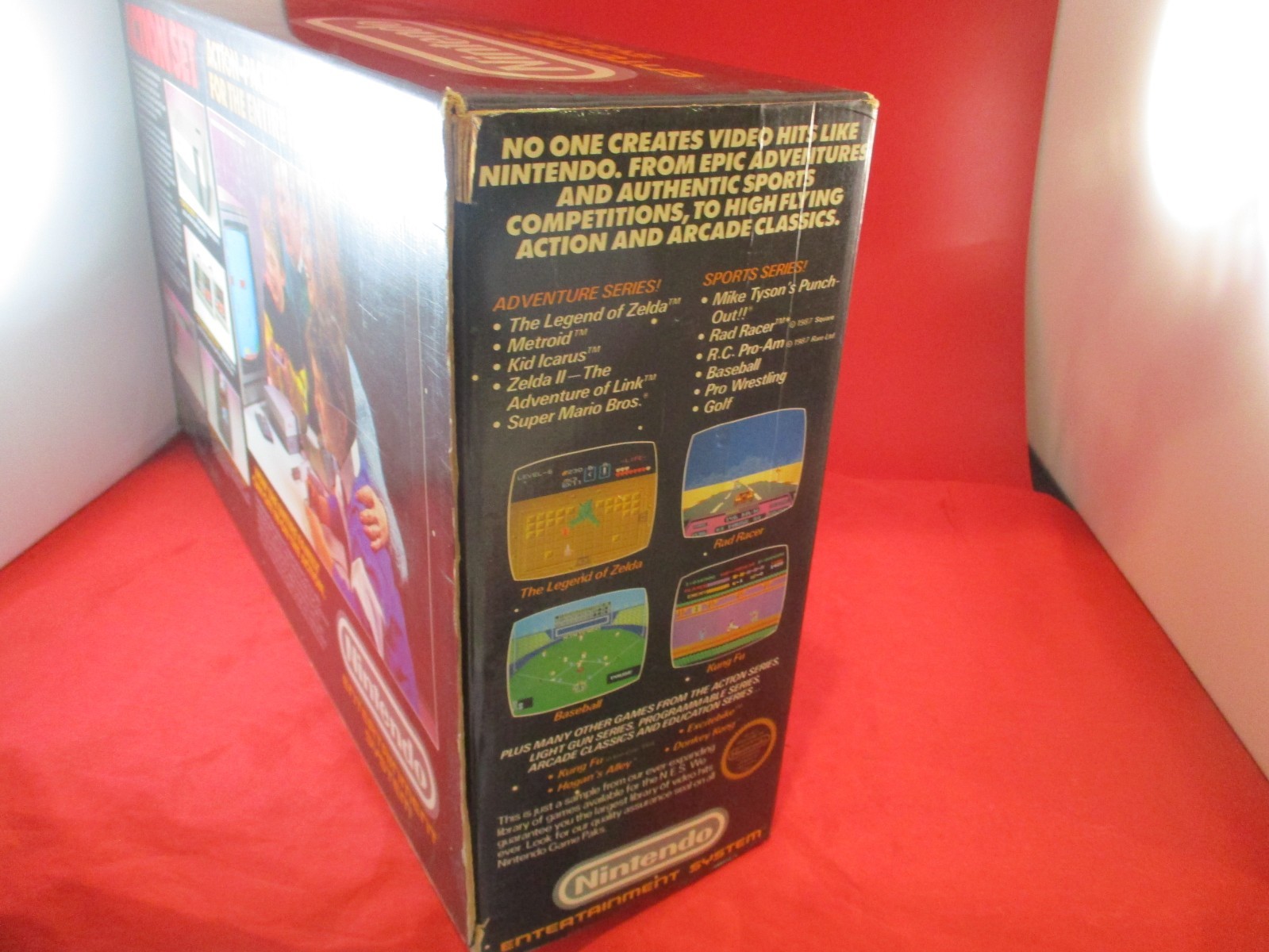Nintendo NES Console System Action Set Box Mario/Duck Hunt Zapper Controllers