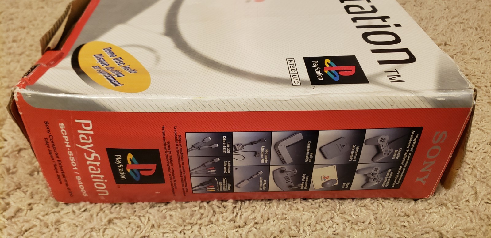 Sony PlayStation SCPH-5501 Box and Inserts