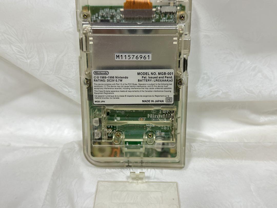 Nintendo Gameboy Game Boy Pocket Clear Skeleton Famitsu Limited Model F Tested