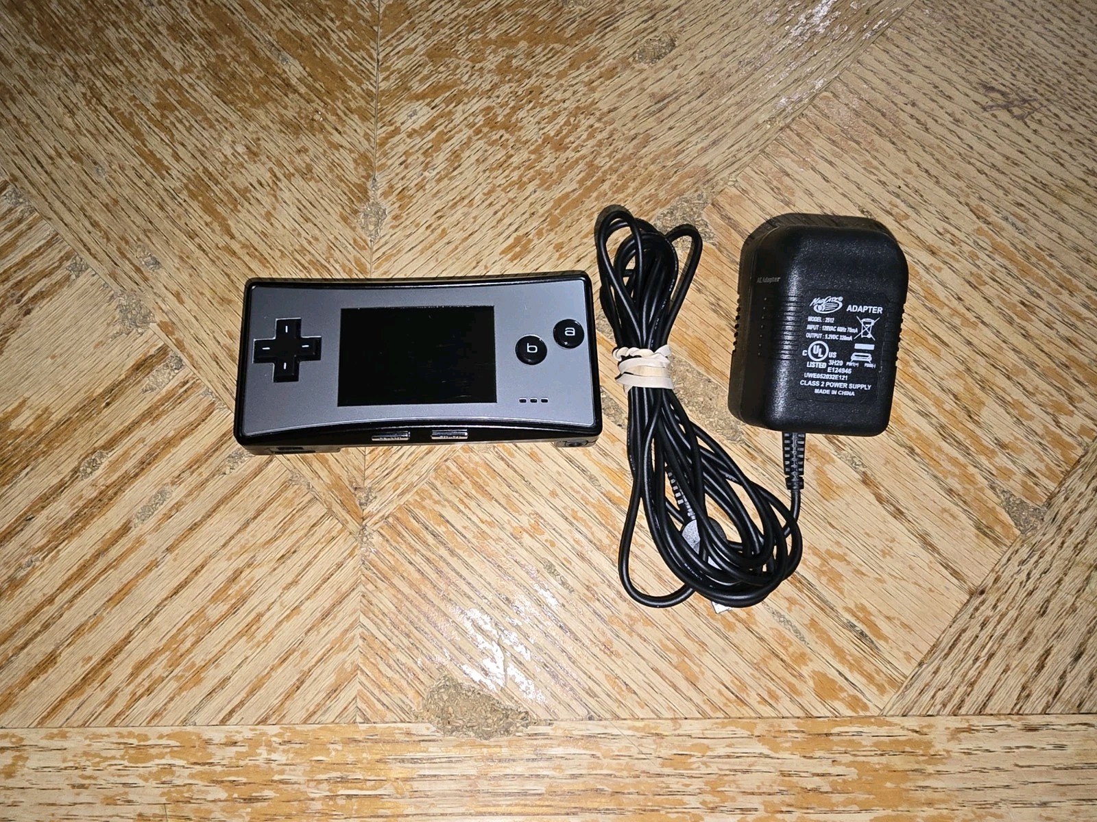 Nintendo Gameboy Micro Black Silver Handheld System Console OXY-001 Tested