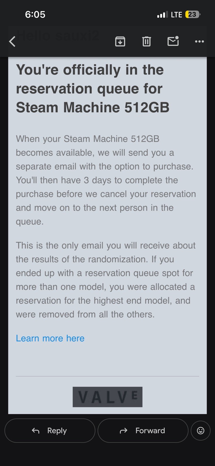 PRE SALE Steam Machine 512GB Valve PC – NO CONTROLLER