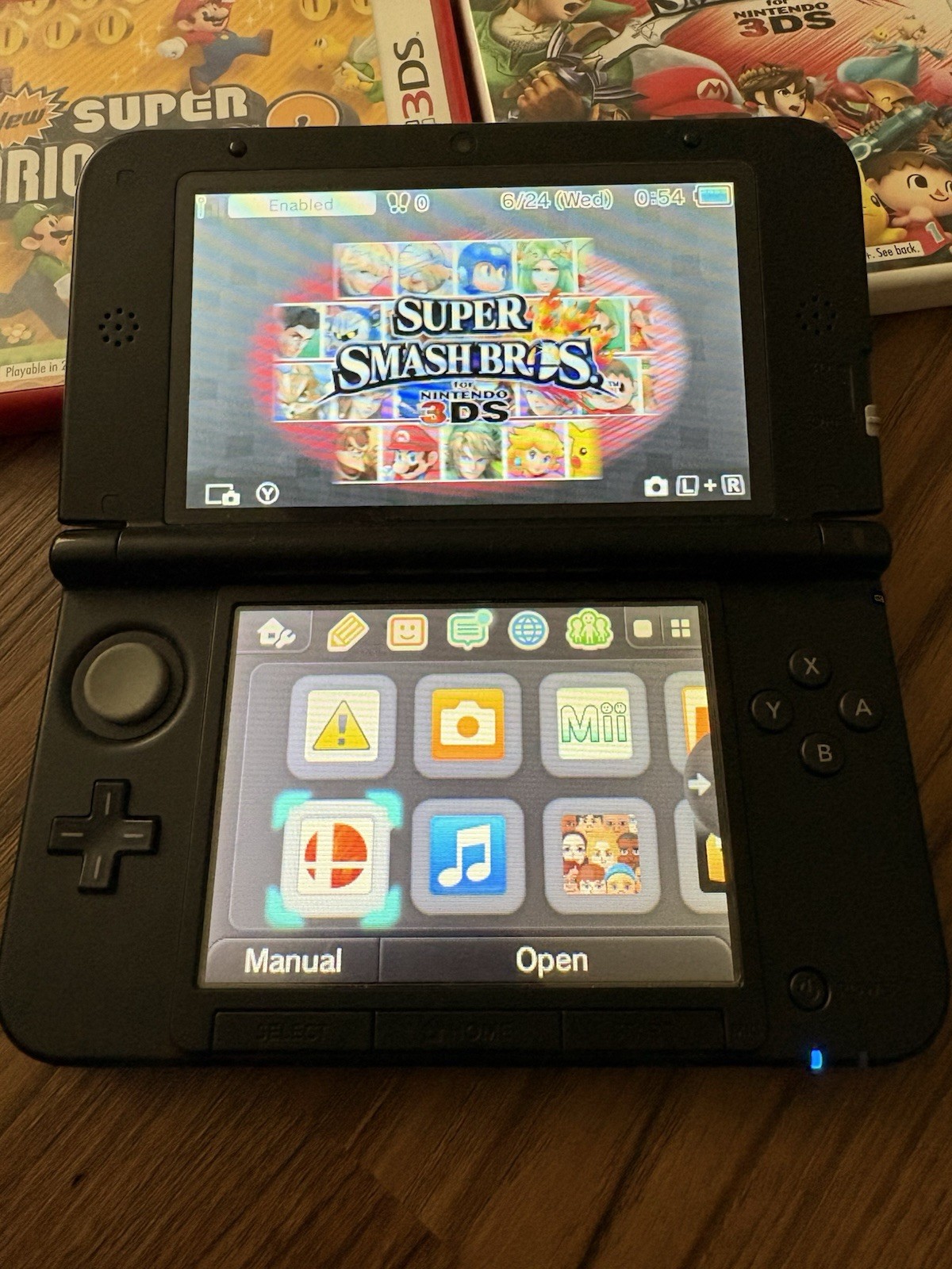 USA VERSION Nintendo 3DS XL Pokémon X & Y blue version Handheld System W/Charger
