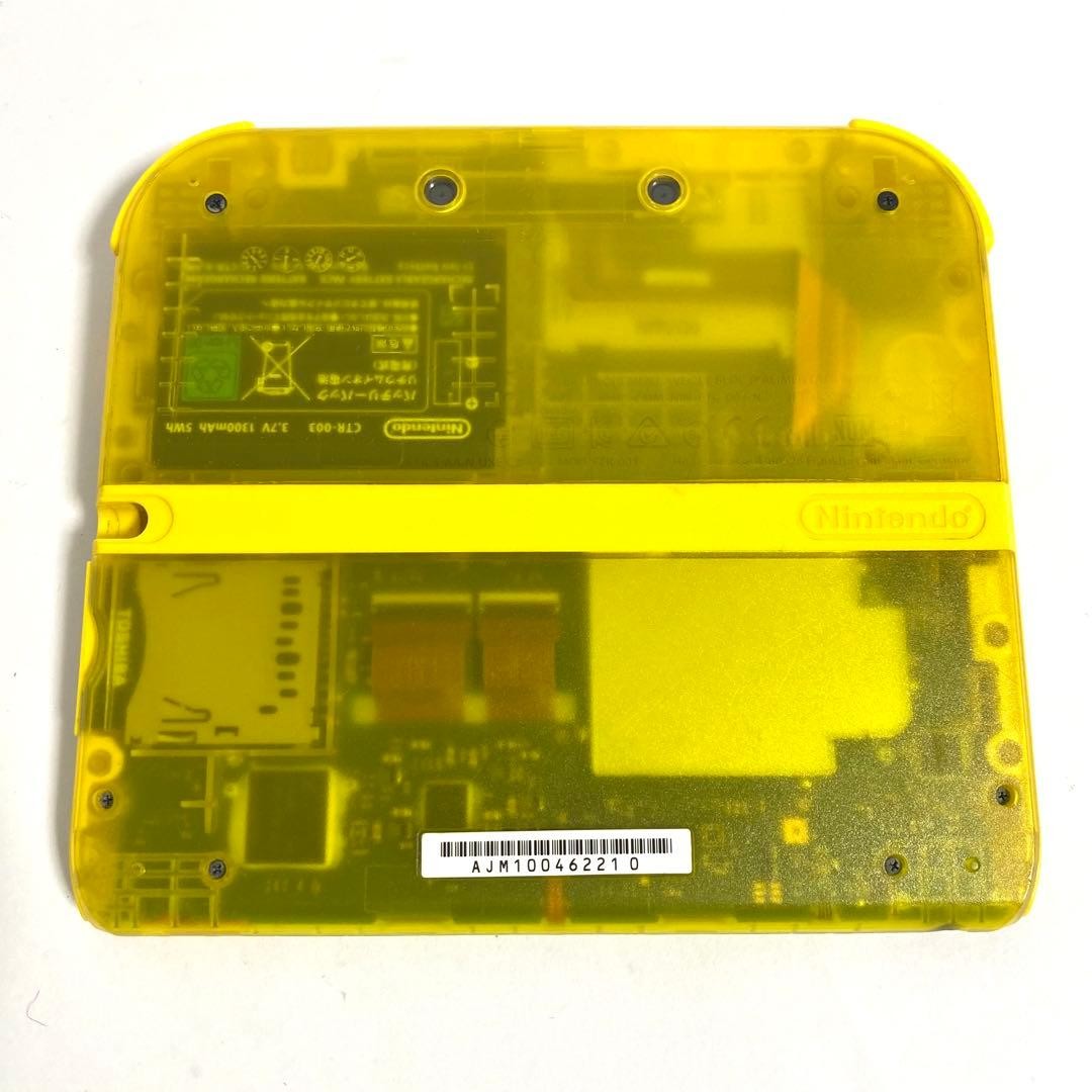 Nintendo 2DS Pikachu Edition Clear Yellow Console Only Tested For Repair