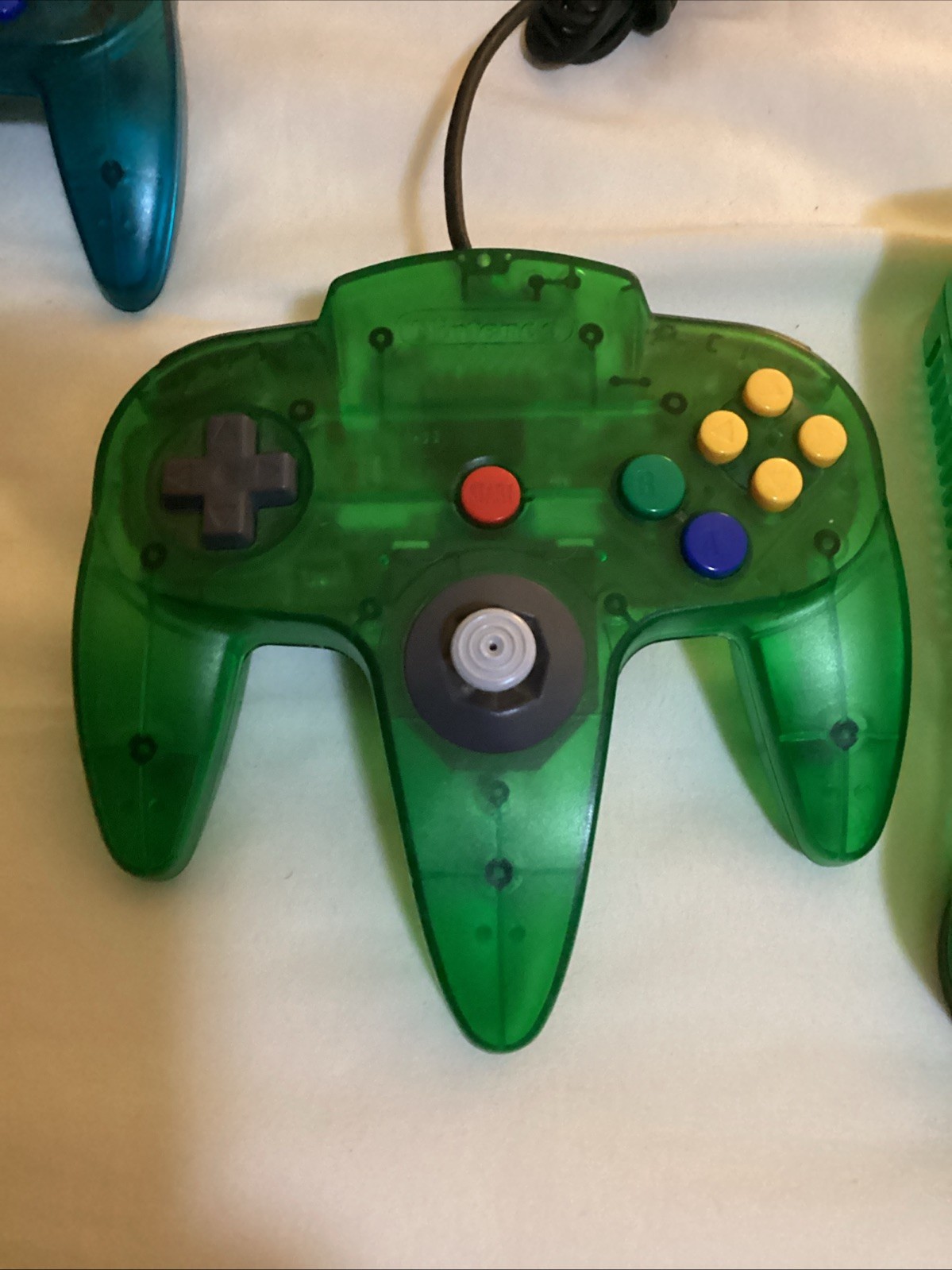 6 N64 Funtastic Systems W Controller Green Orange Watermellon Purple Blue Smoke