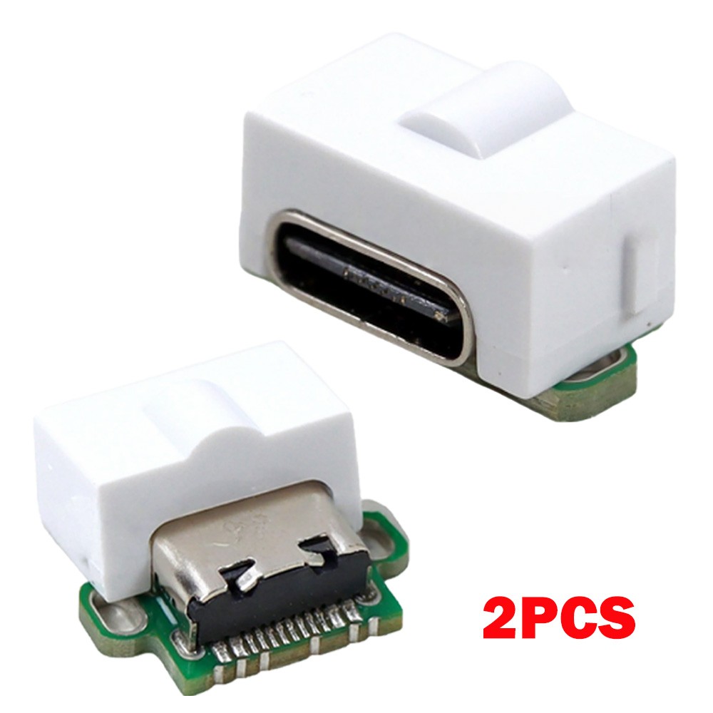 2Pcs For Gameboy Advance SP GBA USB-C Mods With All White Insert Charger Upgrade