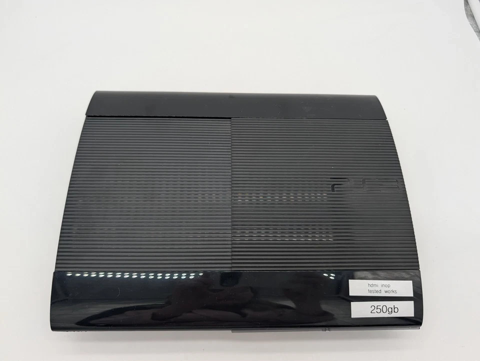 Sony PlayStation 3 PS3 Super Slim CECH-4001B Console Bundle HDMI Inop – AV ONLY!