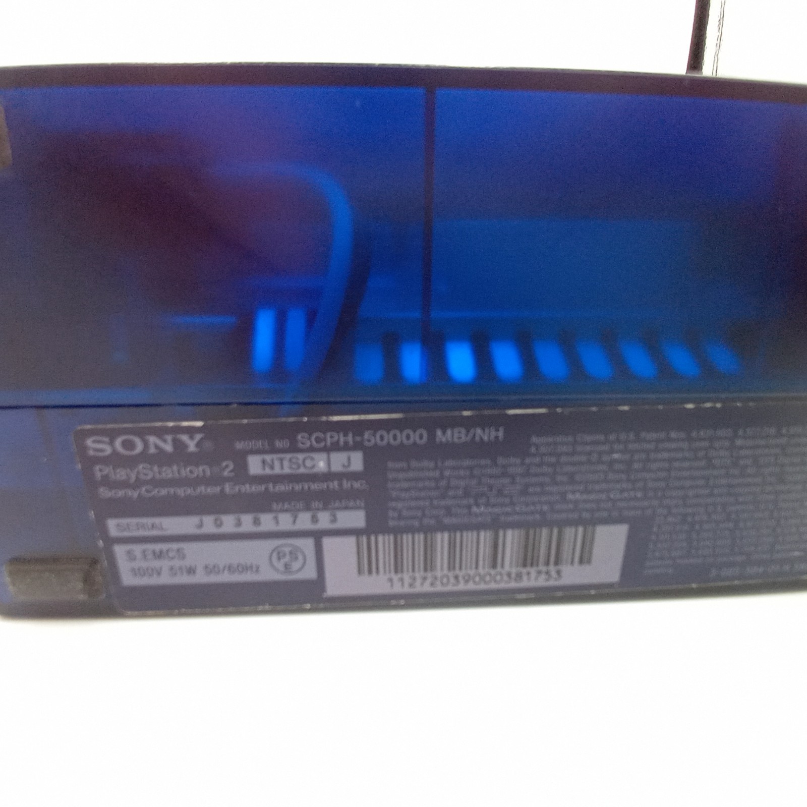 PlayStation 2 Console Midnight Blue SCPH-50000 HDD Controller Japan Region Free