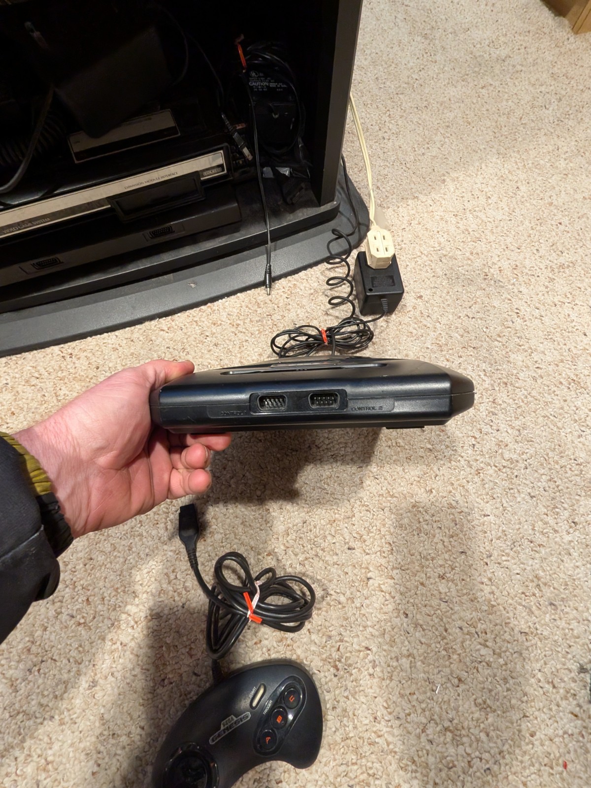 Sega Genesis Model 2 With Bonus A.t Games Genesis Unit.