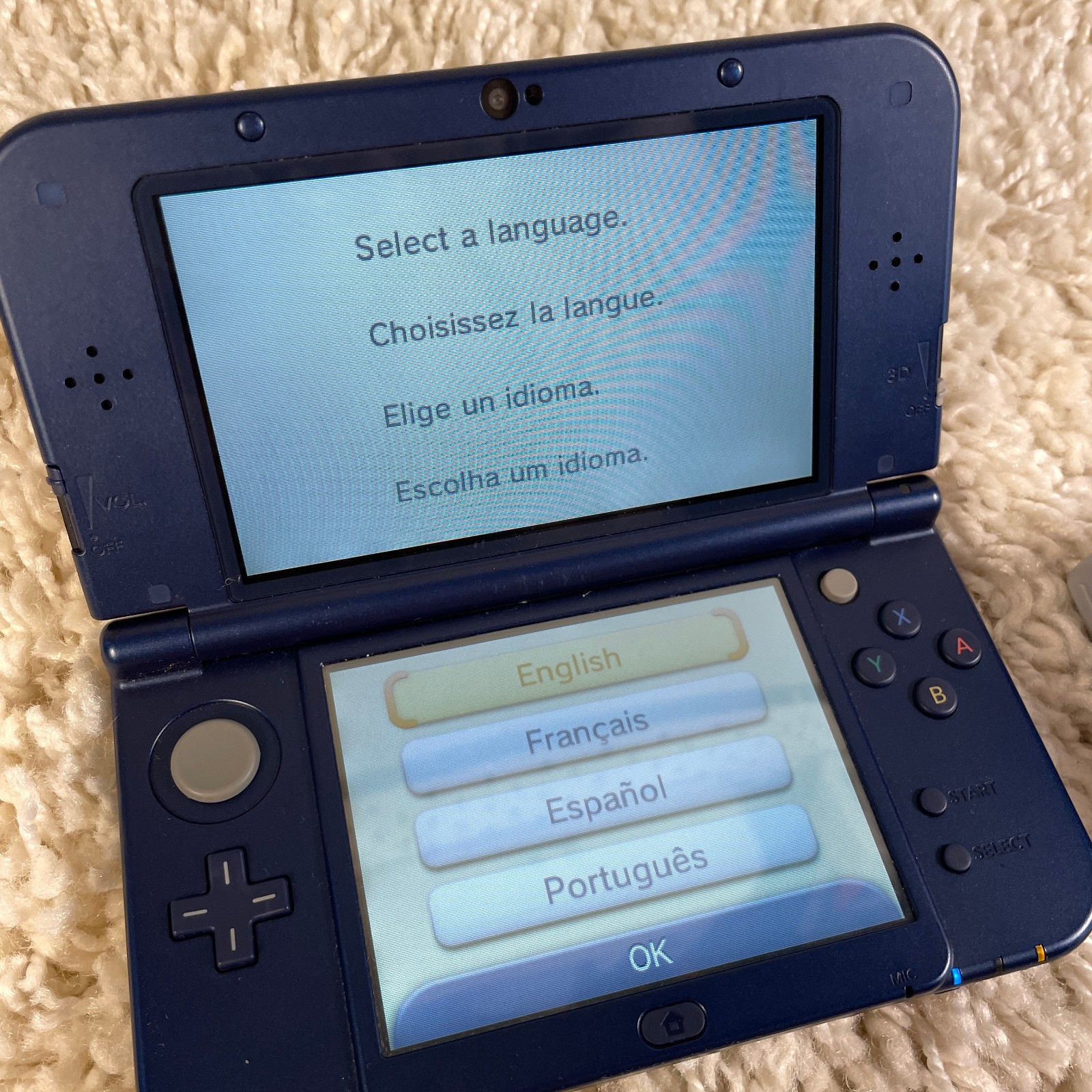 Nintendo New 3DS XL Galaxy Edition Handheld Console System RED-001 Tested